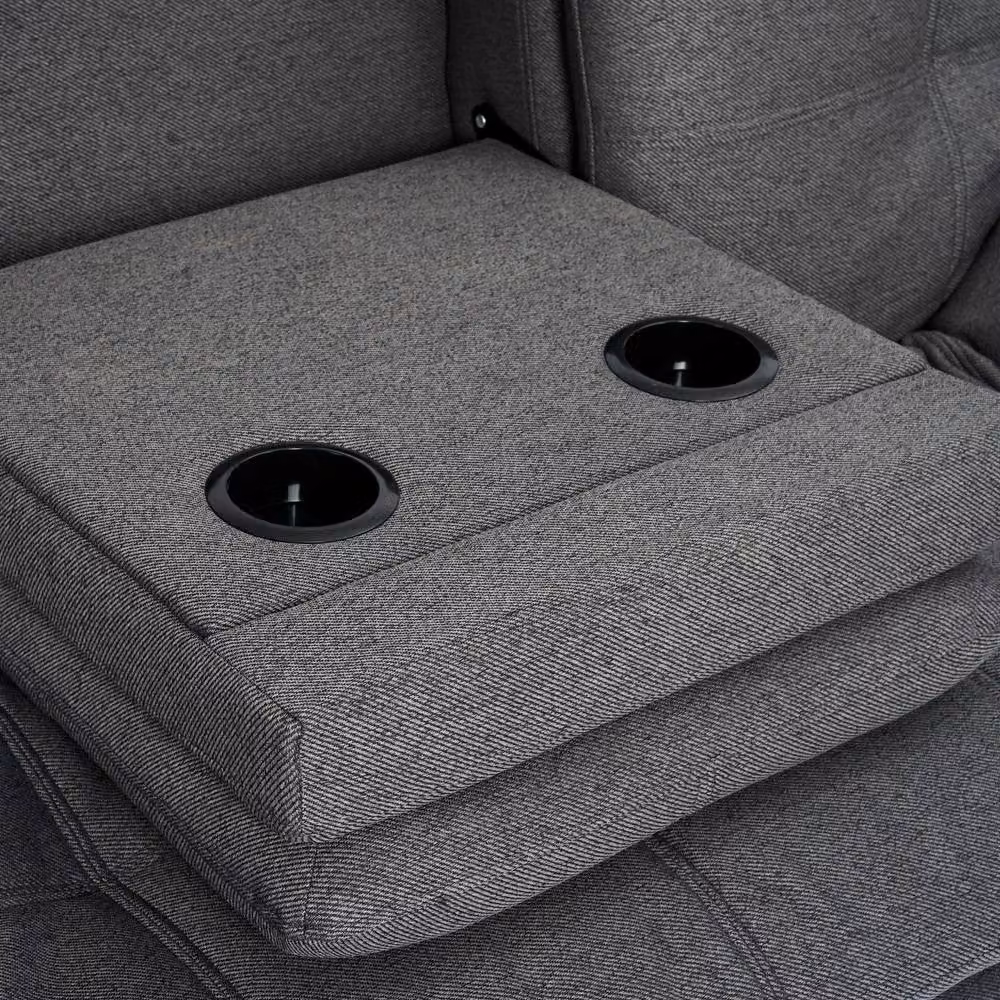 Bravich LTD Soho 4-in-1 Click Clack Sofa Bed, 3 Seater, Grey Fabric – 3