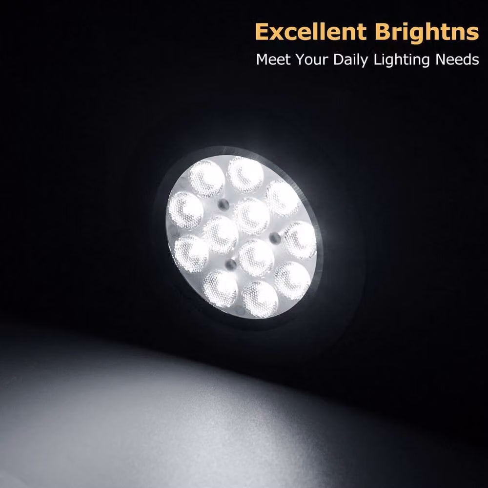 SPETLEK Set of 6 Recessed LED Spot Ceiling Lights in Black for Camper Vans and Caravans – 3