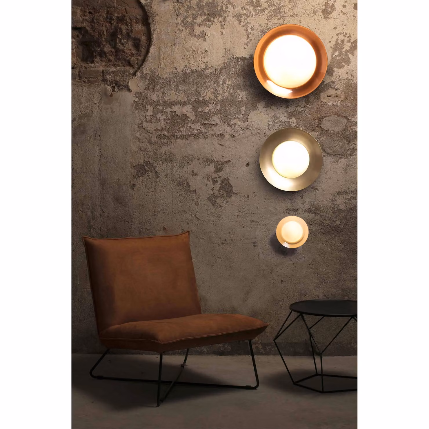 Netlighting Side LED Flush Ceiling Lamp in Black and Copper with G9 Bulb – 4