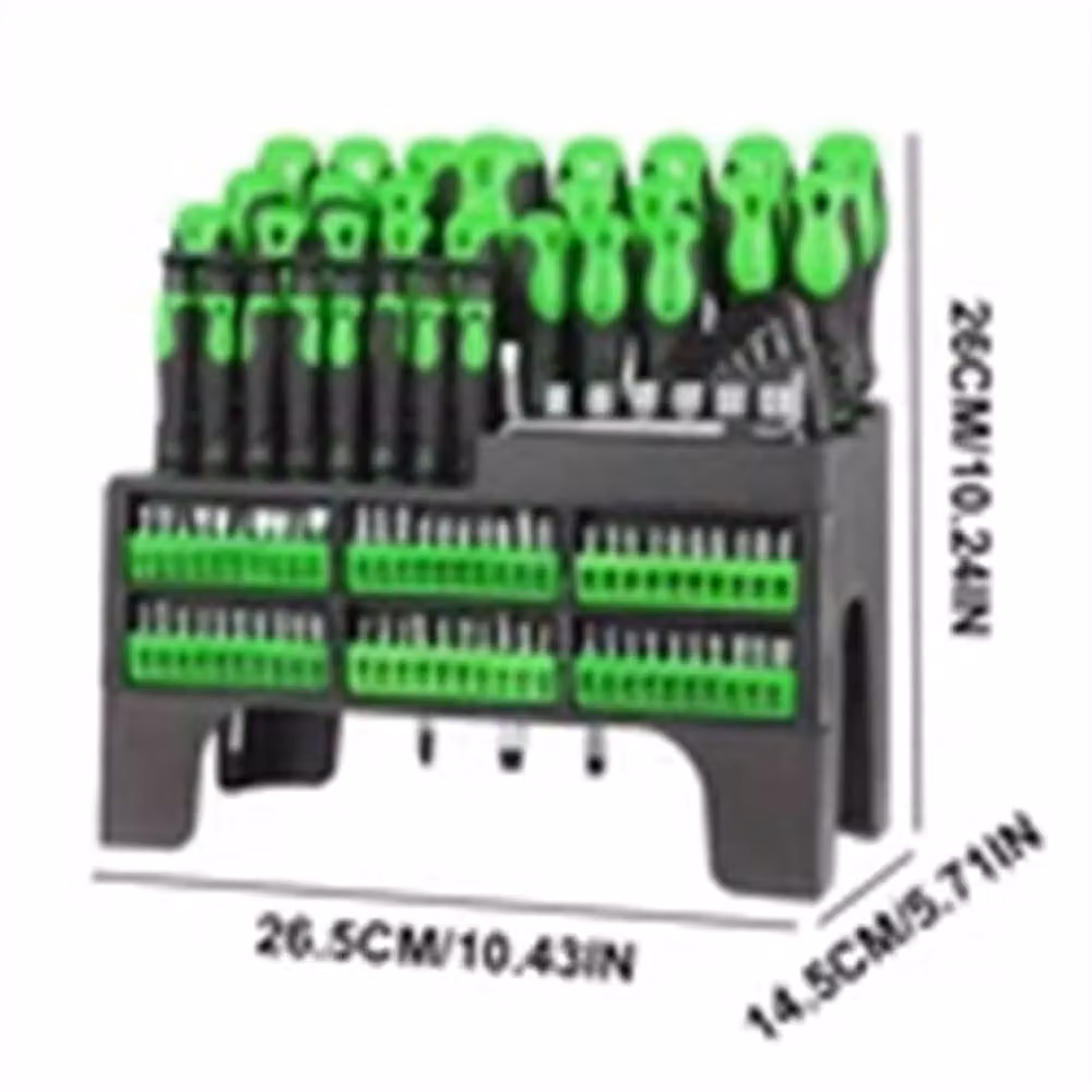 Nordara Premium Magnetic Screwdriver Set in Green, Size: 125 mm – 2