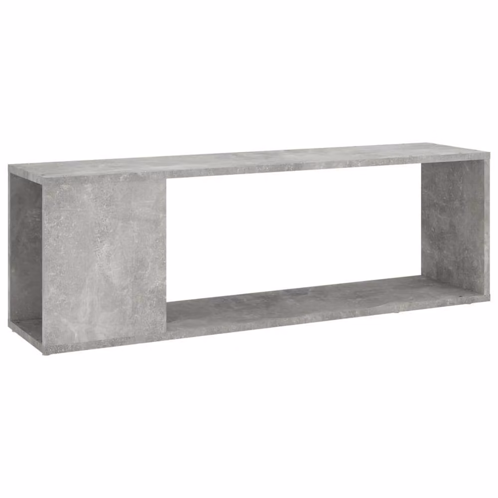 Berkfield Home Modern TV Cabinet in Concrete Grey, W/D/H: 100 x 24 x 32 cm – 2