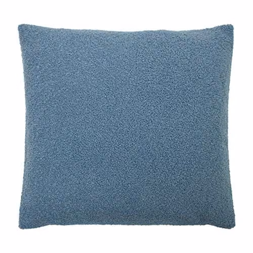 Furn Malham Blue Shearling Fleece Square Cushion, W/D/H: 50 x 50 x 50 cm – 3