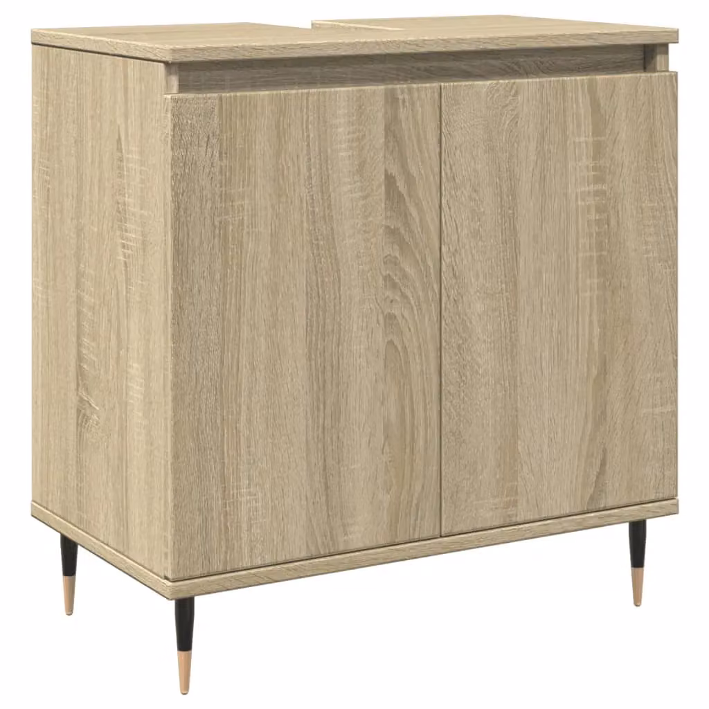 Berkfield Home Sonoma Oak Bathroom Cabinet, Brown, W/D/H: 58 x 33 x 60 cm – 2