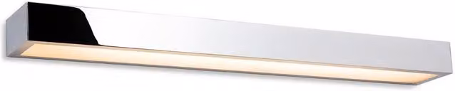 Netlighting Zulu LED Bathroom Wall Down Light in Chrome and Grey with Opal Glass Diffuser, IP44, 600mm