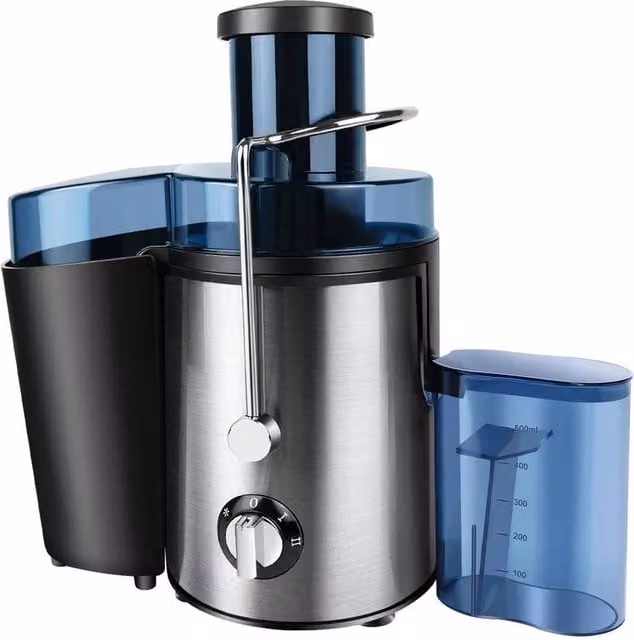 EONLION Centrifugal Electric Juicer Machine for Fruit and Vegetables in Silver – 1
