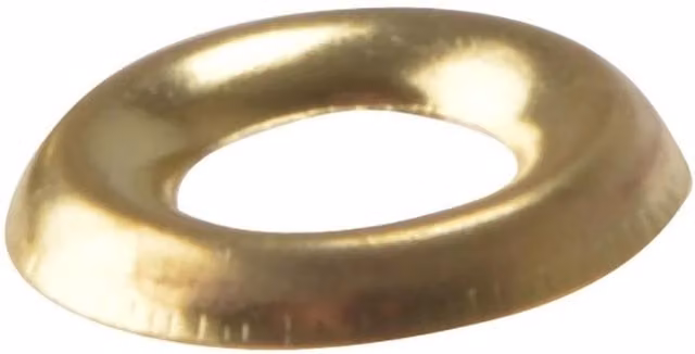 Forgefix Polished Brass Flat Screw Cup Washers