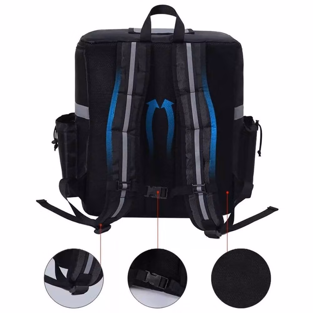 FLAVORA 35L Extra Large Insulated Food Delivery Bag in Black – 6