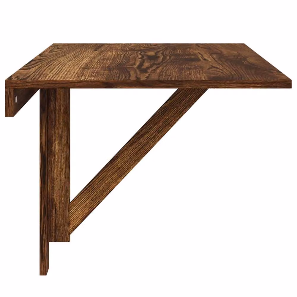 Berkfield Home Folding Wall Table in Smoked Oak Brown, W/D/H: 100 x 60 x 56 cm – 5