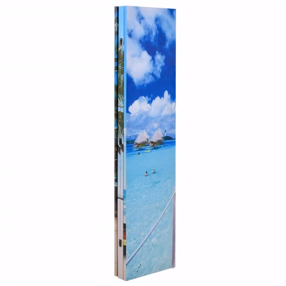 Berkfield Home Folding Room Divider, Maritime Beach, Multicolour, W: 160 cm, H: 170 cm – 2