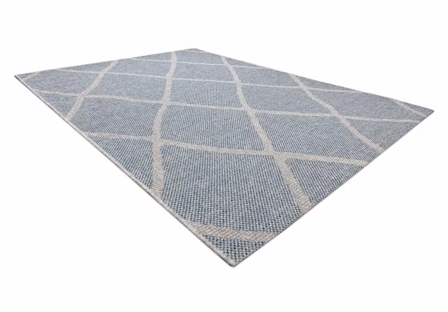 RugsX House Grey Sisal Style Rectangular Flat Weave Rug, W: 140 cm, D: 190 cm – 2