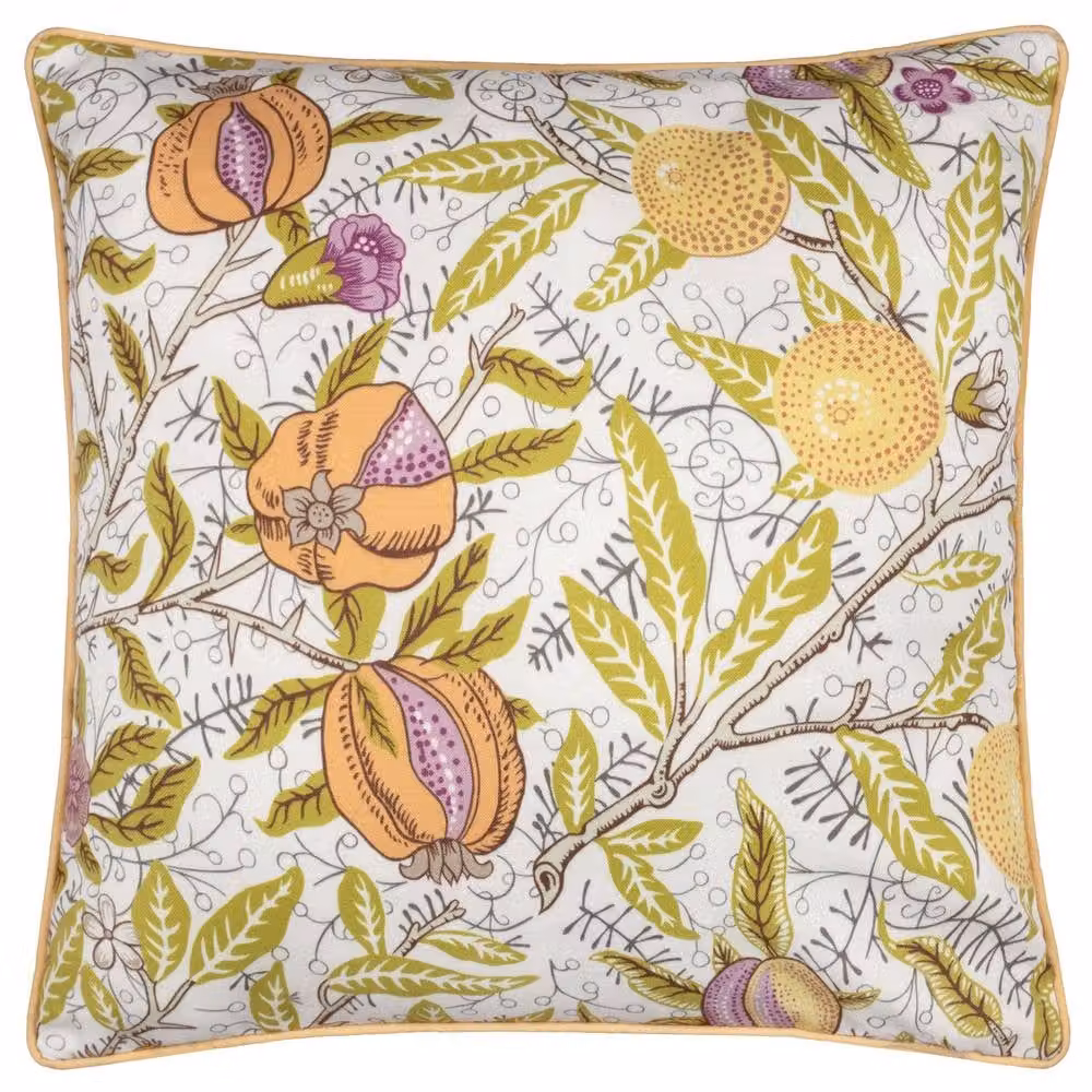 Morris & Co. Fruits Outdoor Square Cushion in Yellow and Green, W/D/H: 45 x 45 x 45 cm – 2