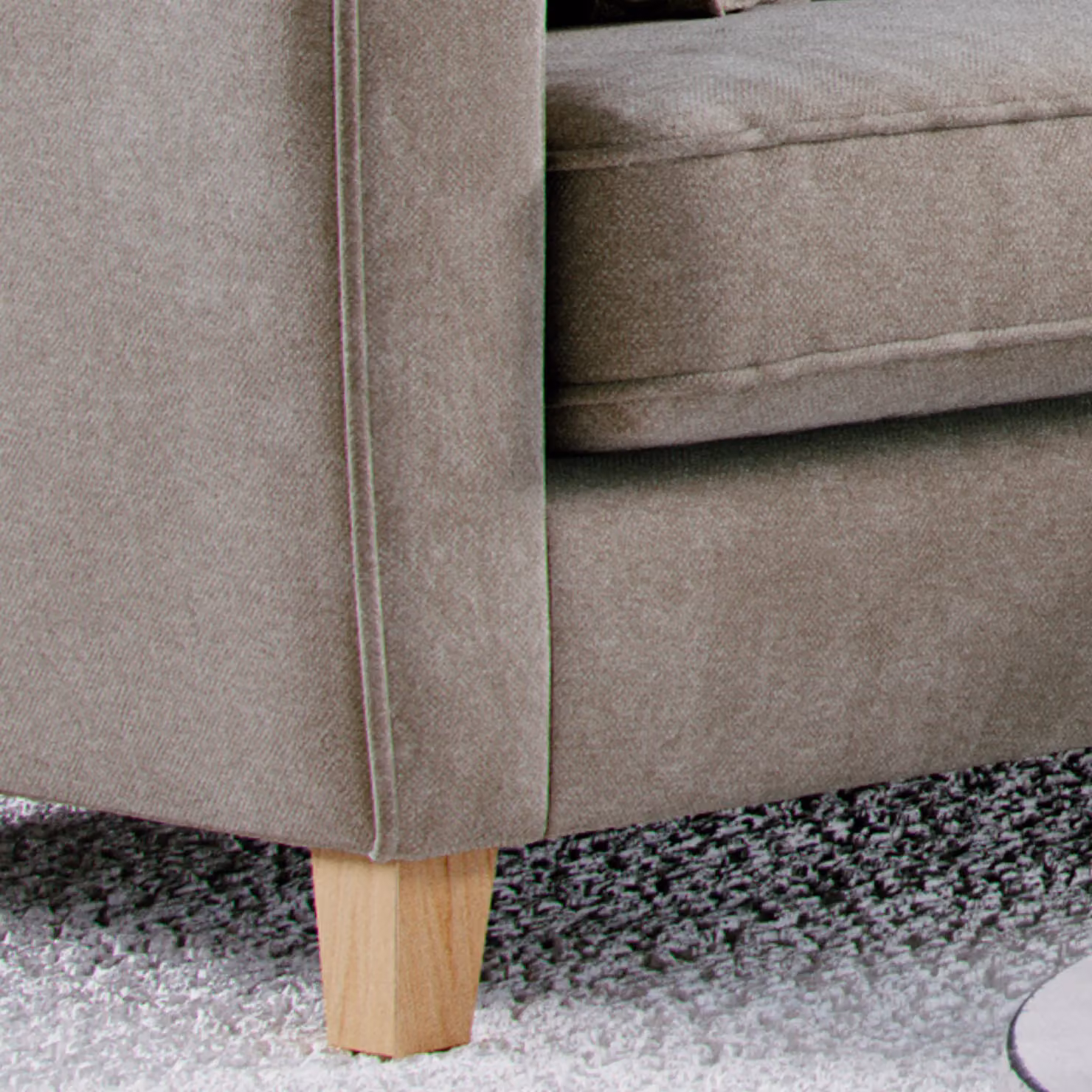 The Great Sofa Company Jackson Chenille Fabric Armchair in Brown – 3