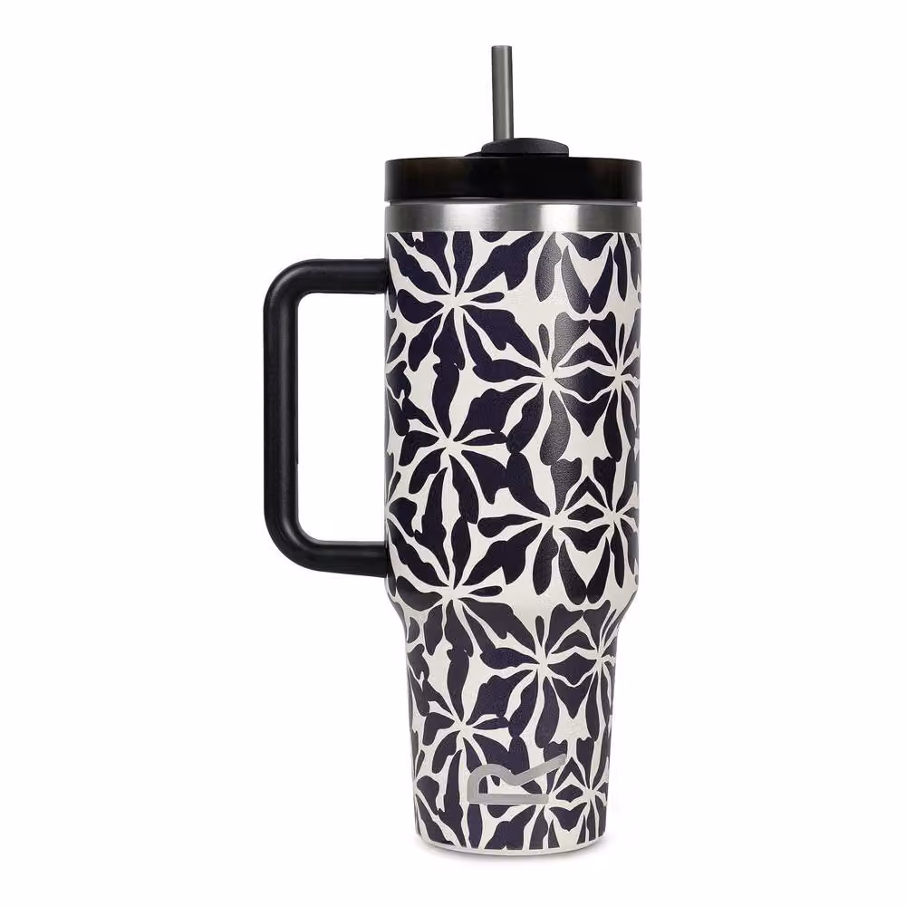 Regatta Abstract Floral Insulated Travel Mug, 1.2 l, Blue – 2