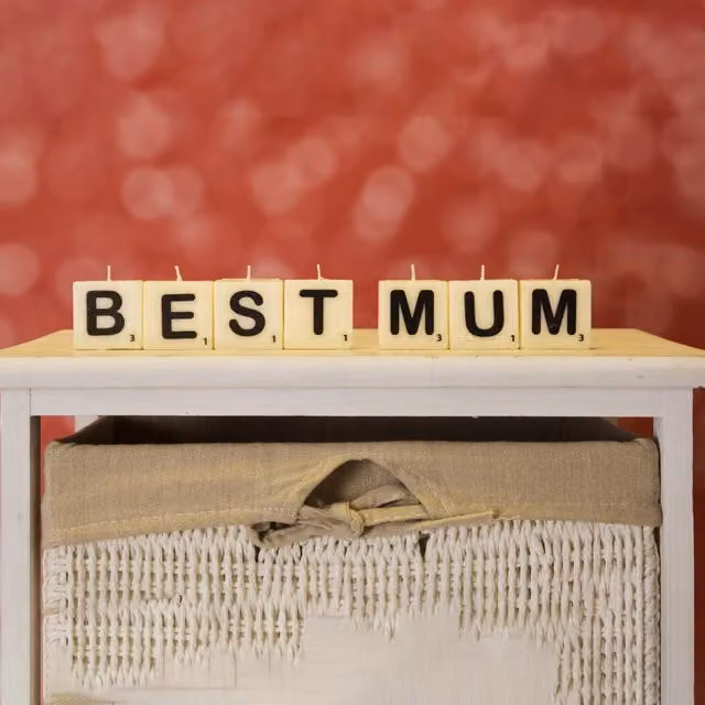 Boxer Gifts U Letter Shaped Tabletop Candle in White