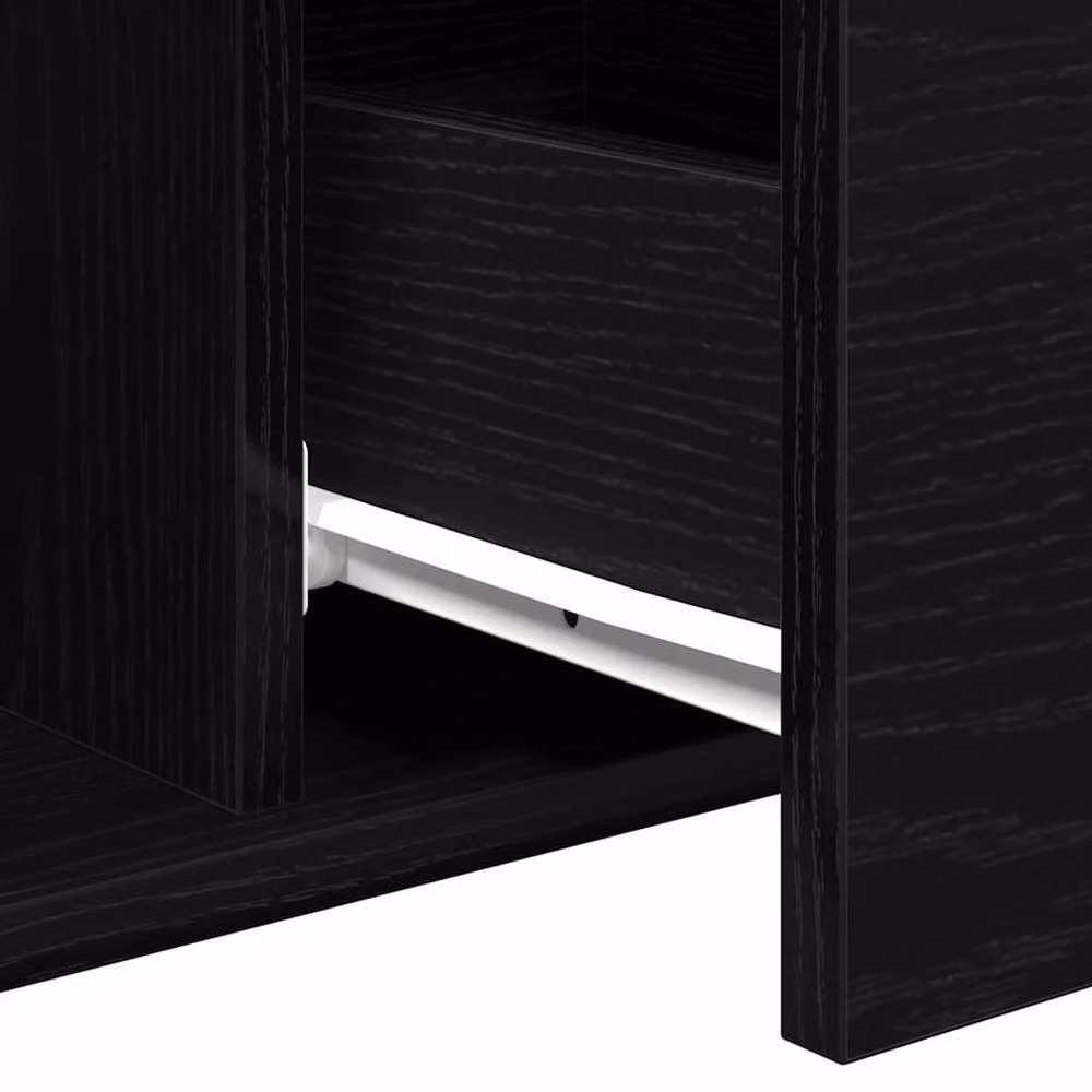 Berkfield Home Black Oak Coffee Table, W/D/H: 90 x 50 x 36.5 cm – 5