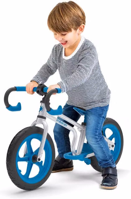 Chillafish Fixie Balance Bike with Brake in Blue