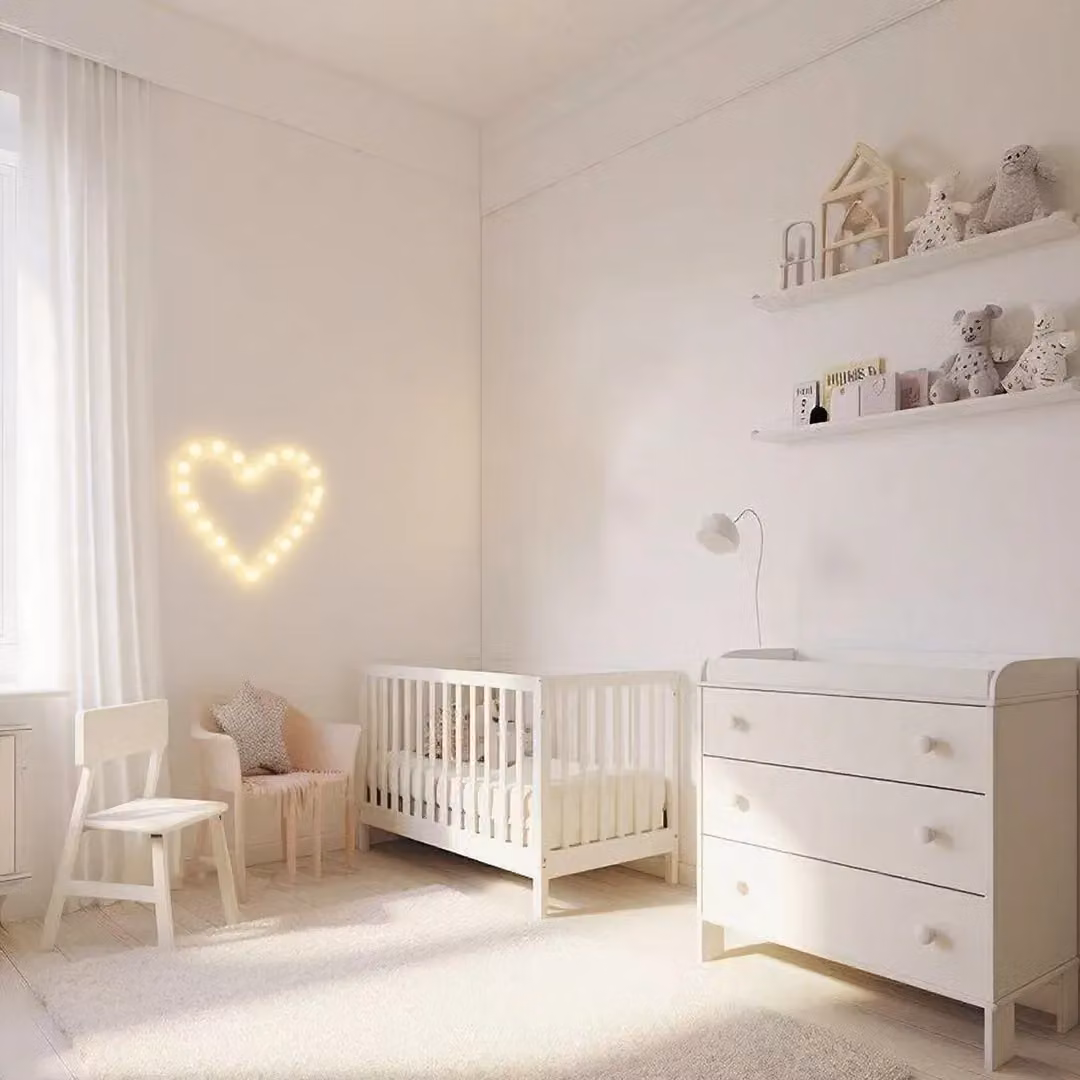 Bright Zeal 12 inch Heart Indoor Decorative Festival Light in White – 2