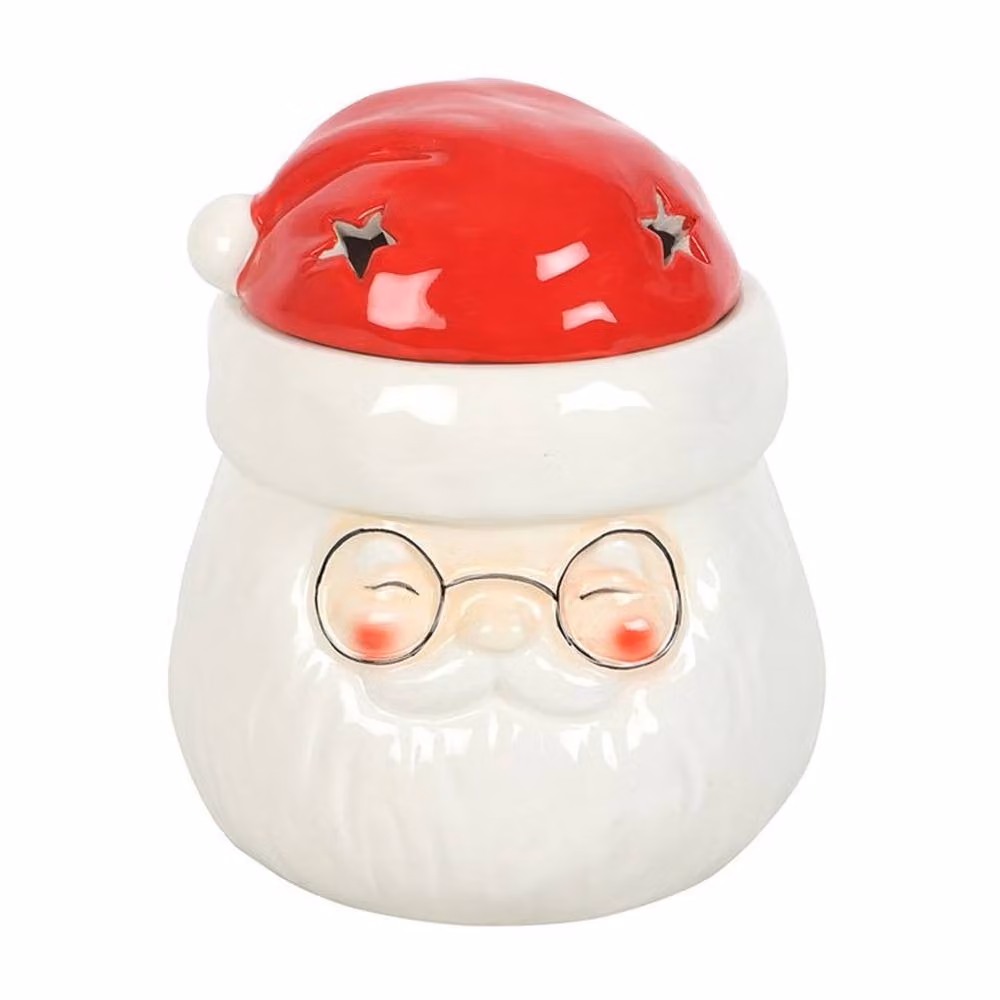 Uniqueful Santa Claus Shaped Ceramic Oil Burner and Wax Warmer in Multicolour – 3
