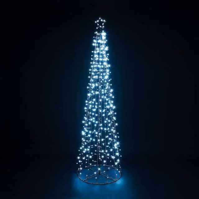 AKA 6ft LED Star Cone Christmas Tree in Cool White