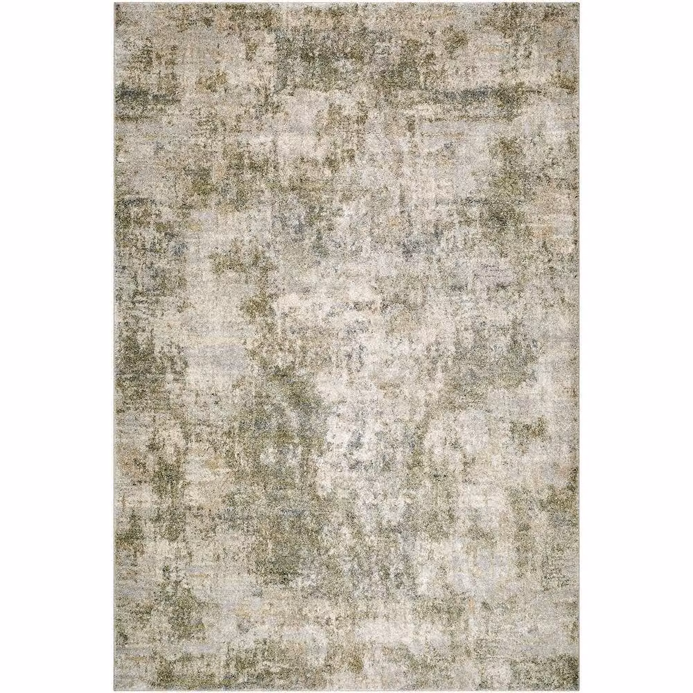 Livabliss Avellino Modern Abstract Marble High Pile Living Room Rug in Green, Grey and Beige, W: 200 cm, D: 280 cm – 2