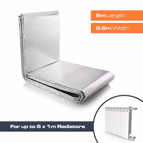 SuperFOIL Silver Radiator Insulation Reflective Bubble Kit – 4