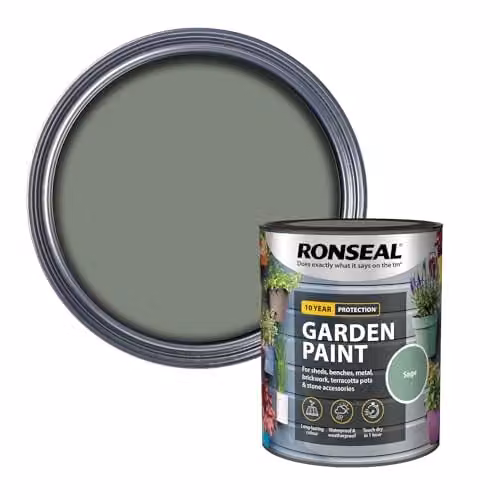Ronseal Garden Paint in Sage Green, 750 ml