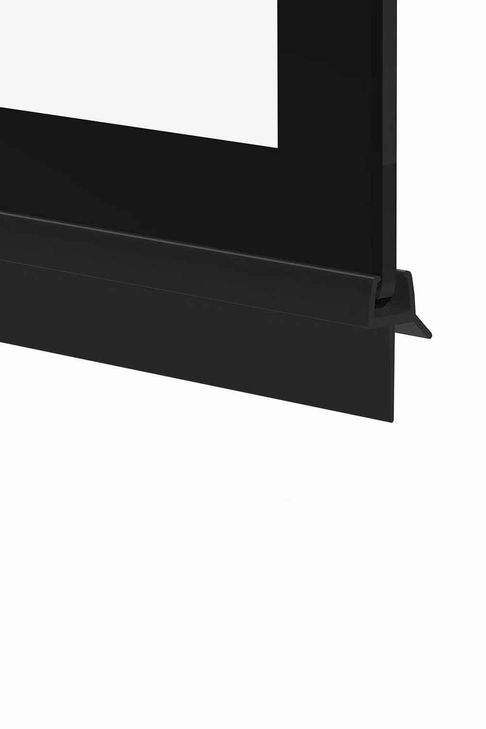 Living and Home 180 Degree Pivot Bath Shower Screen in Black with Clear Glass, W/H: 79.5 x 140 cm – 3