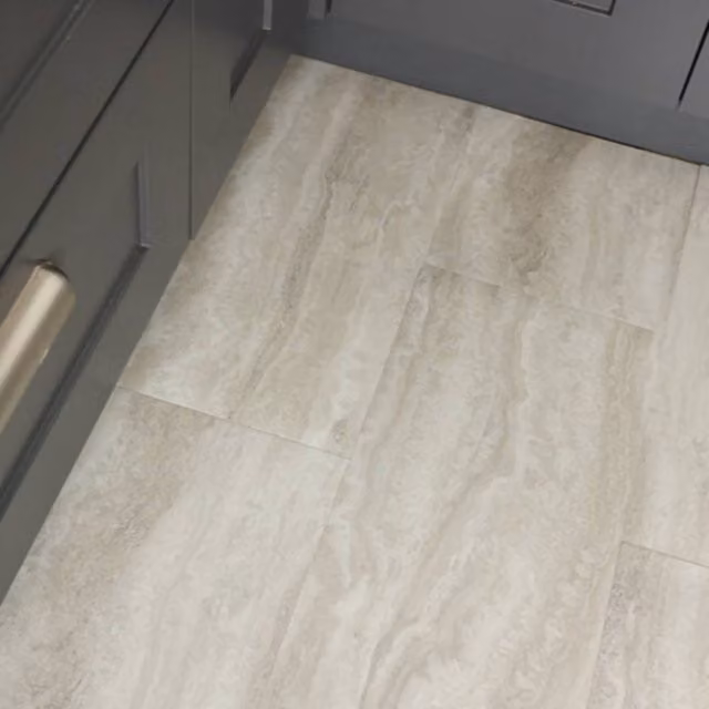 FloorPops Urban Self Adhesive Vinyl Floor Tiles, Pack of 6, Light Grey, W: 30.5 cm x D: 60.96 cm