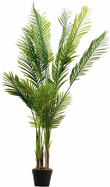 VOGREX Large Realistic Artificial Green Palm Tree for Home or Office Decor, Height: 150 cm – 1