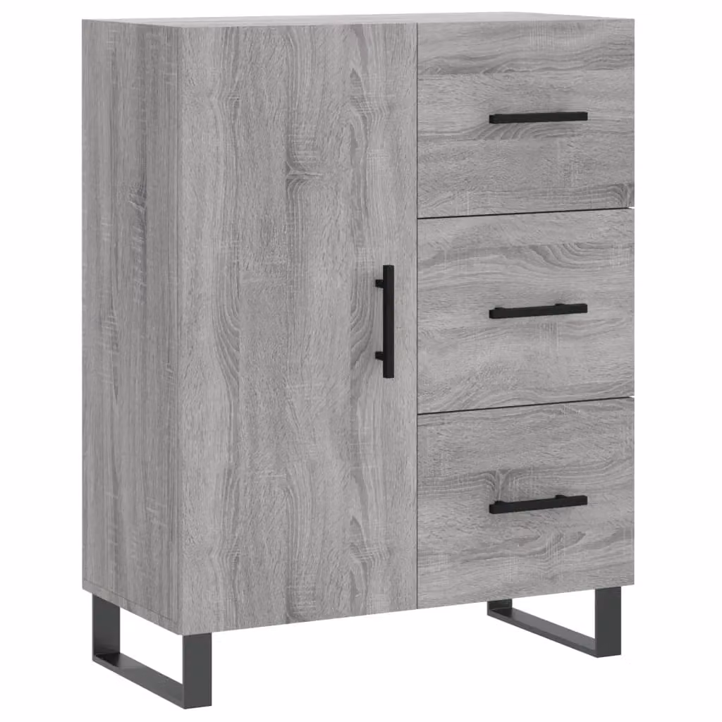 Berkfield Home Grey Sonoma Sideboard, W/D/H: 69.5 x 34 x 90 cm – 2