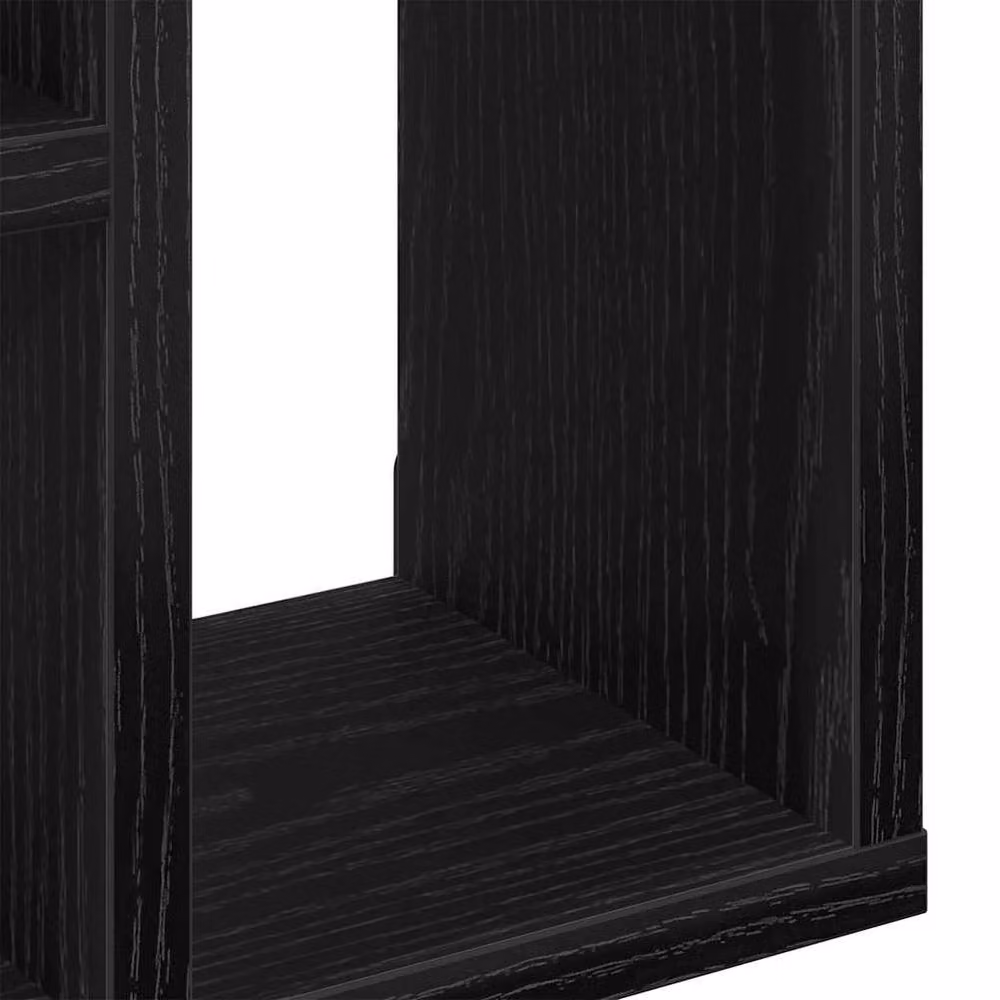 Berkfield Home Wall Mounted Shelf in Black Oak, W/D/H: 45 x 16 x 45 cm – 5