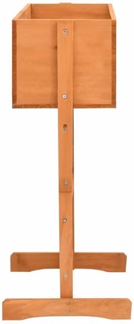 Berkfield Home Garden Trellis Planter in Orange, Solid Firwood, W/D/H: 45 x 30 x 74 cm