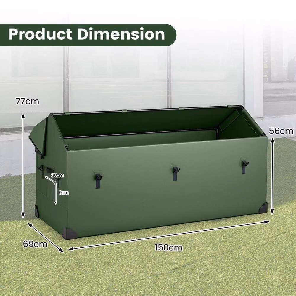 Kelvenix Waterproof Green Outdoor Garden Storage Box – 2