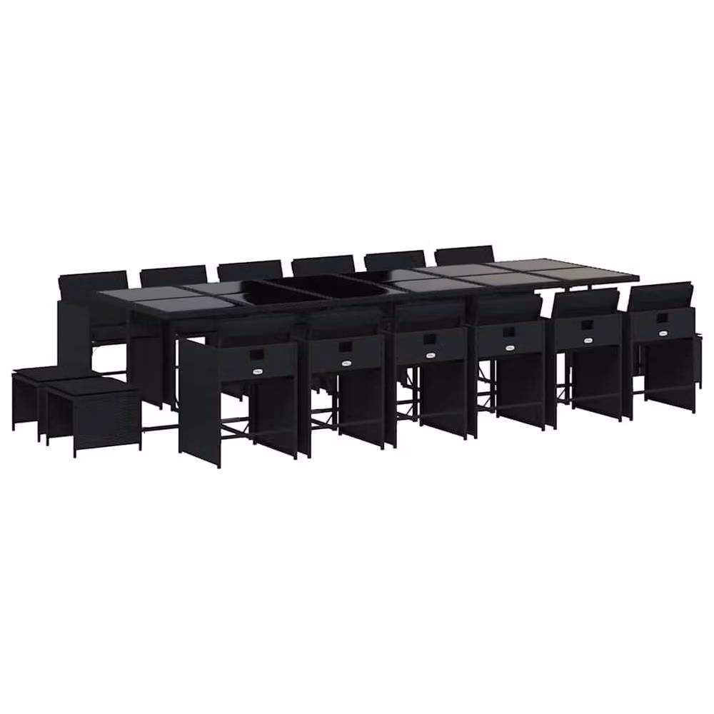 Berkfield Home Garden Dining Set in Black – 2