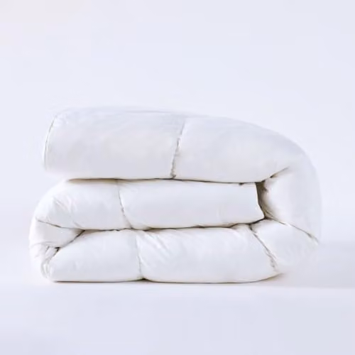 Vision Linens Soft Duck Feather and Down Mattress Topper, White, W/D/H: 137 x 191 cm – 1