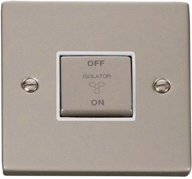 SE HOME White 1 Gang Surface Mount Plastic Fan Isolation Switch