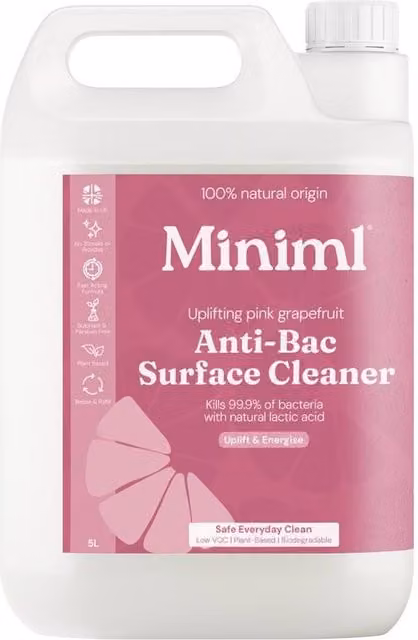 MINIML Anti-bac Surface Cleaner Uplifting Pink Grapefruit 5l