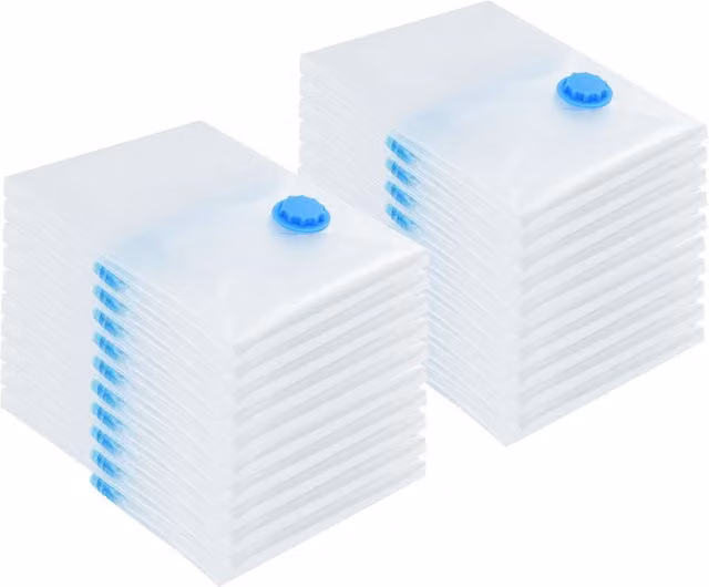 Berkfield Home Vacuum Storage Bags, 20 Pack, Transparent, W: 70 cm x D: 50 cm