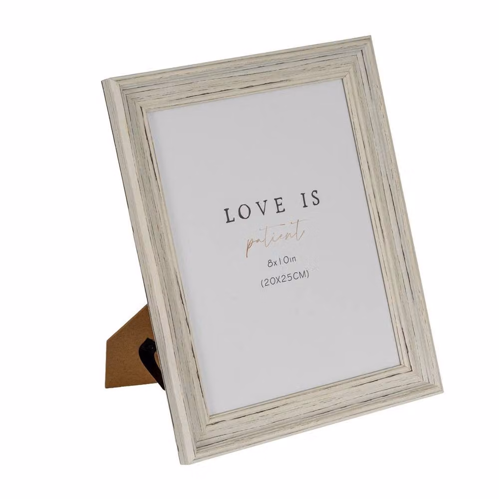 Lemon Pavilion Furniture and Decor Alba Rectangular Wood Photo Frame, White, 8x10 – 2
