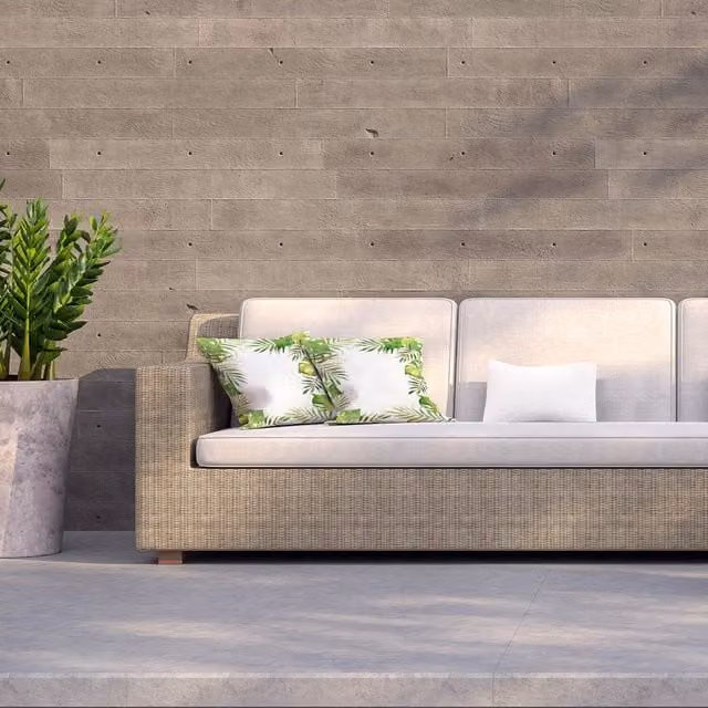 Andrew Lee Green Floral Botanical Outdoor Square Cushion, W/D/H: 60 x 60 x 1 cm