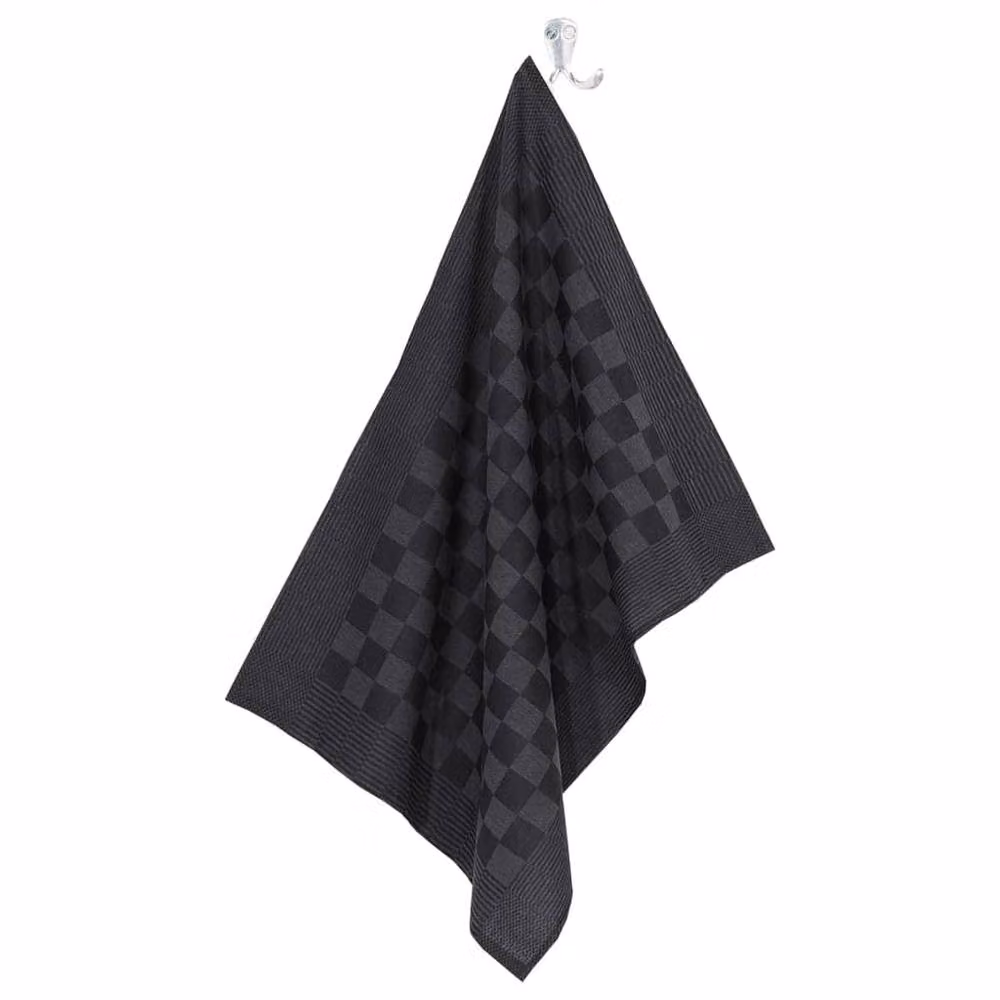 Berkfield Home 10 Piece Cotton Towel Set in Black, Grey and Multicolour – 7