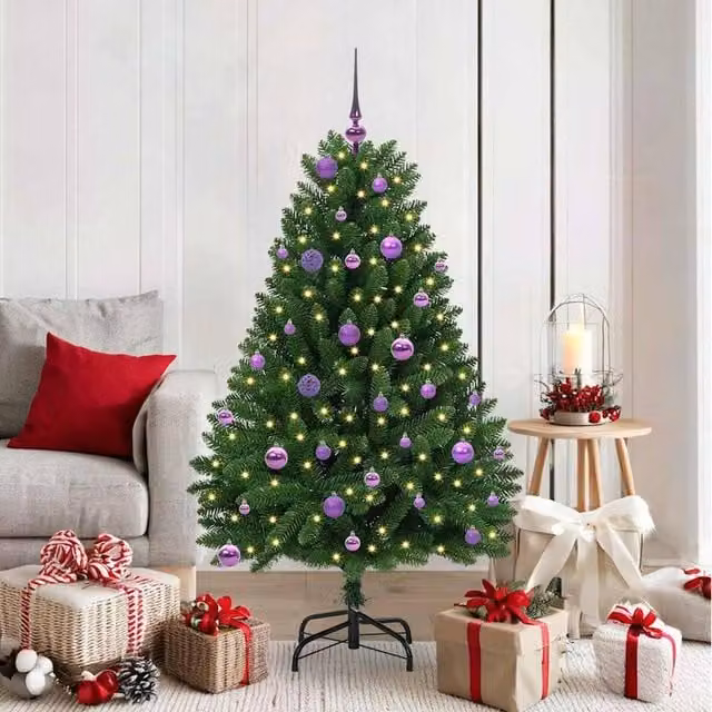 Berkfield Home Artificial Green Christmas Tree with Stand, Height: 150 cm – 1
