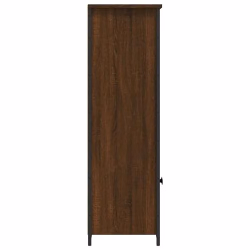 vidaXL Modern Highboard in Brown Oak with Hinged Doors and Internal Shelves, W/D/H: 62 x 32 x 103.5 cm – 4