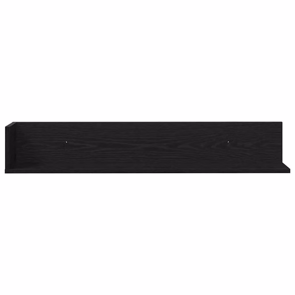 Berkfield Home Wall Mounted Shelves, 2 Pack, Black, W/D/H: 100 x 16.5 x 16.5 cm – 4