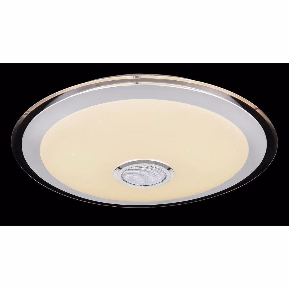 Globo Lighting Netlighting Dimmable LED Ceiling Light with Remote Control and Bluetooth, Chrome, D x H: 43 x 10.5 cm – 3