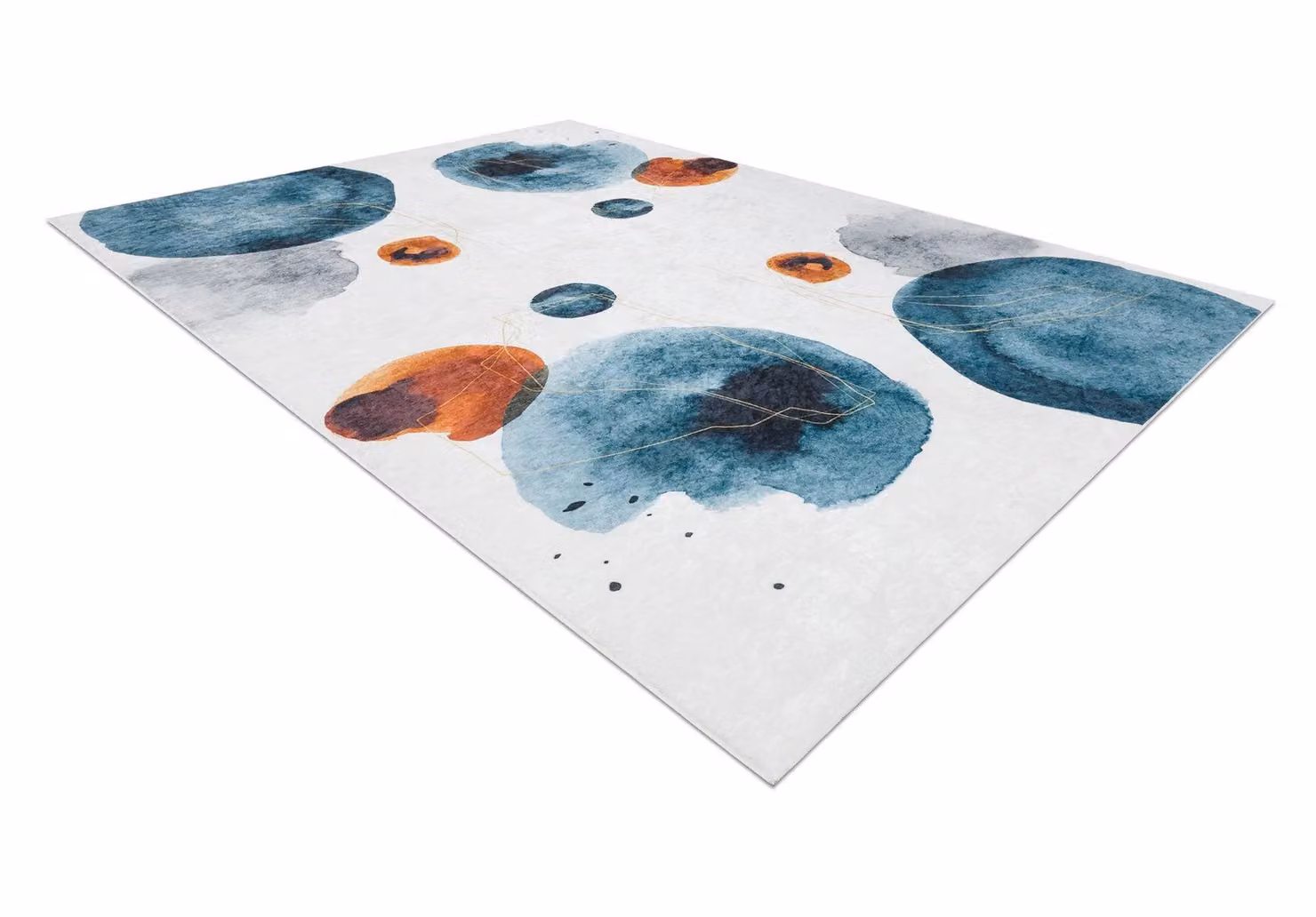 RugsX Andre Abstract Modern Rug in White and Multicolour, W: 120 cm, L: 170 cm – 2