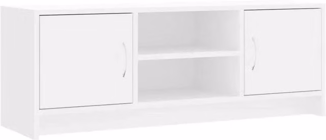 Kelvenix Modern White TV Cabinet W/D/H: 102 x 37.5 x 37.5 cm – 1