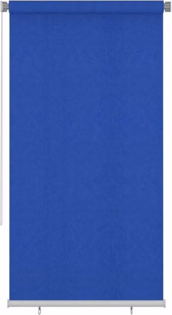 Berkfield Home Outdoor Roller Blind, Blue HDPE, W: 120 cm, H: 230 cm – 1