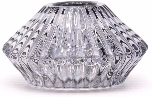KDMD Midnight Grey Flower Flip Tealight and Taper Candle Holder