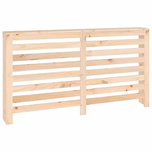 vidaXL Radiator Cover in Brown Untreated Solid Pine Wood, W/D/H: 153 x 19 x 84 cm